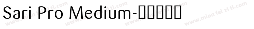 Sari Pro Medium字体转换